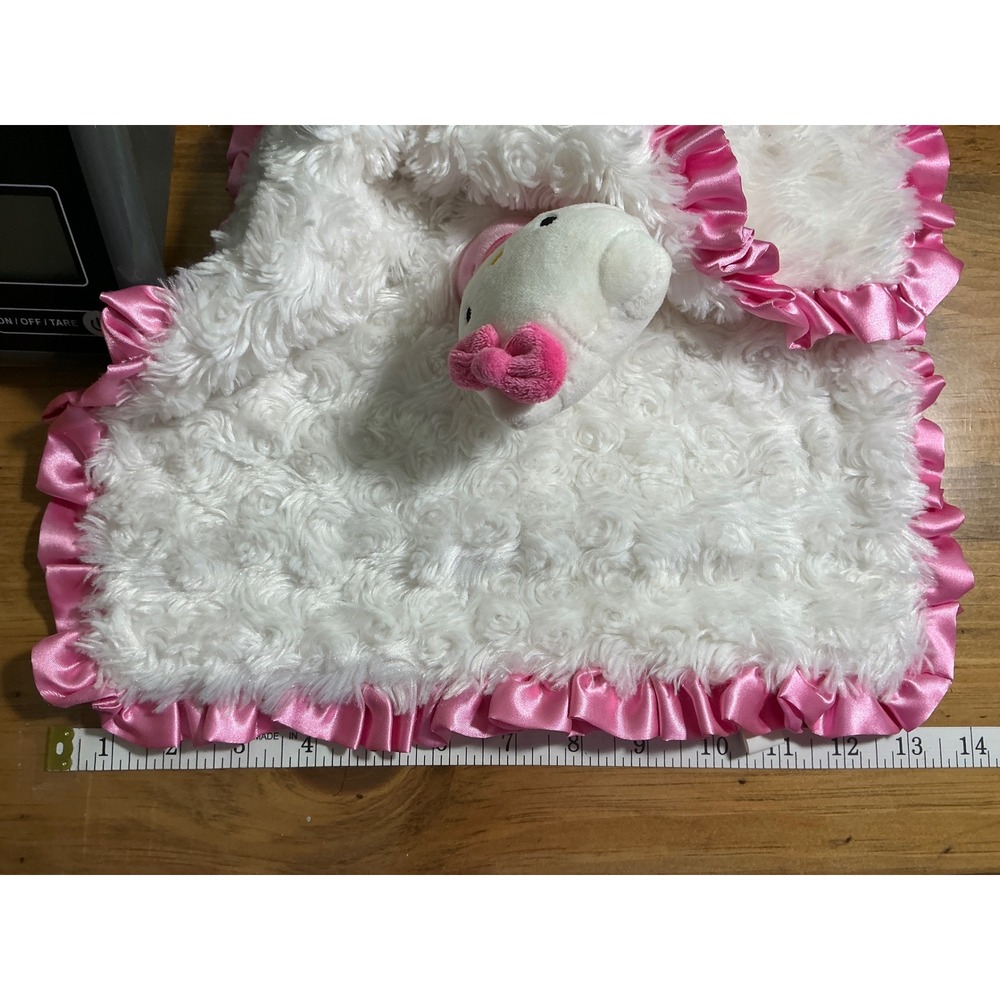 Hallmark itty bittys Hello Kitty Baby Lovey Security Blanket Pink White KDD1142 - Picture 11 of 11